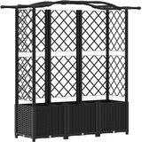  Povišeni krevet s mrežom i krovom Crna 163 x 40 x 141 cm PP | shoptok.hr