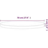 Stolna ploča Ø70x4 cm okrugla od masivne bukovine | Eponuda.com
