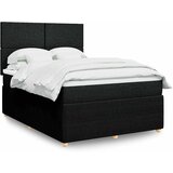 Maison Chic Box spring postelja - Vzmetna postelja z vzmetnico črna 160x200 cm blago SL24191, (21879458) | Shoptok.si