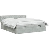  Krevet od pjene s madracem i LED-om Svjetlosiva 180 x 200 cm | shoptok.hr