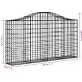  Obokane gabion košare 15kosov 200x30x100/120cm pocinkano železo, (20758381) | Shoptok.si