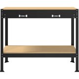  Radne klupe s ladicama Crna 81 x 41 x 145 cm Konstruirano drvo | shoptok.hr
