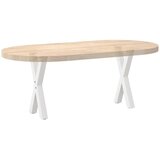  Noge za stolić u obliku slova X 2 kom bijele 38x(42-43) cm | shoptok.hr