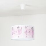  Duolla - Dečiji luster na sajli PRINT M 1xE27/40W/230V prečnik 35 cm balerine | Eponuda.com