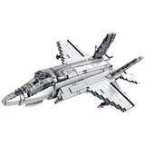Kockice za slaganje aviona F-35 sa 1490 elemenata - sivi | Shoptok.si