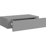 vidaXL Stenska polica s predalom siva 40x23,5x10 cm mediapan, (20620693) | Shoptok.si