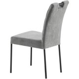 Lesnina XXXL stol, kovina, tekstil siva | Shoptok.si