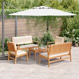 vidaXL Vanjski kauč set Set od 5 Prirodni Čvrsto drvo akacije | shoptok.hr