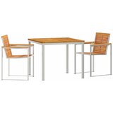 vidaXL Komplet za jedilnico v vrtu 3 pcs Trden les akacije, (5000045433) | Shoptok.si