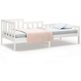  Dnevni ležaj bijeli 90 x 190 cm od masivne borovine | shoptok.hr
