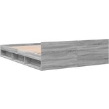  Okvir za krevet s ladicama boja sivog hrasta 135x190 cm | shoptok.hr