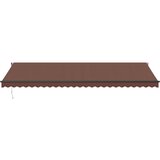 Tenda na ručno uvlačenje smeđa 600 x 350 cm | shoptok.hr