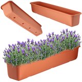 KADAX balkonski cvetlični lonec 80 cm plastični podolgovat cvetlični lonec, (5000353257) Cene