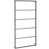 vidaXL Stojalo za brisače črno 60x10x116 cm jeklo | Shoptok.si