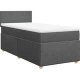 Maison Chic Box spring postelja - Vzmetna postelja z vzmetnico temno siva 80x200 cm blago SL3912, (21904370) Cene