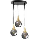  Luster na sajli LACRIMA SMOKY 3xE27/60W/230V prečnik 30 cm | Eponuda.com