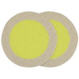 Remember Platneni podmetač 2 kom ø 38 cm Lime - Cijene
