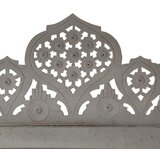 Sobna pregrada s 5 panela siva 200 x 165 cm masivno drvo manga | Eponuda.com