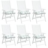  Jastuci za stolice 6 kom s uzorkom lišća 40x40x7 cm od tkanine | shoptok.hr
