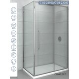Copen Tuš kabina Devon, Providno staklo 6mm, Srebrni ram, 100x80x200cm Cene