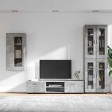  Set TV komoda FLORIN 3 pcs Betonski sivi Konstruirano drvo | Eponuda.com