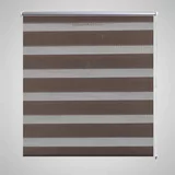 vidaXL Rolo smeđe zavjese sa zebrastim linijama 80 x 150 cm