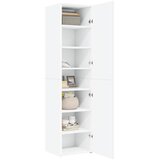 Visoka komoda bijela 45x42,5x185 cm od konstruiranog drva | Eponuda.com