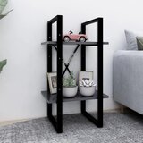 Ormarić za knjige s 2 razine sivi 40x30x70 cm konstruirano drvo | shoptok.hr