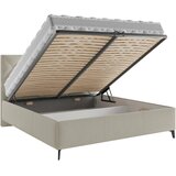 Boxxx OBLAZINJENA POSTELJA 160 cm x 200 cm , tekstil rjavosiva | Shoptok.si