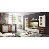XORA DNEVNI REGAL, bela, barve hrasta | Shoptok.si