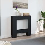 vidaXL Okvir za kamin črn 81x18x82 cm inženirski les | Shoptok.si