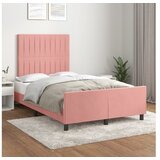  Za krevet s uzglavljem ružičasti 120 x 200 cm baršunasti | shoptok.hr