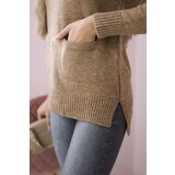 Kesi Sweater with stand-up collar camel | ePonuda.com