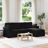 SOFA Crna 228 x 134 x 80 cm Baršun | shoptok.hr