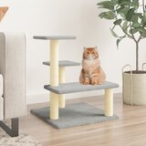 vidaXL Mačje drevo s praskalniki iz sisala svetlo sivo 61 cm | Shoptok.si