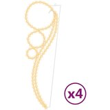  Svjetlosne trake s kuglicama 4 kom tople bijele 111,5x35x4,5 cm | shoptok.hr