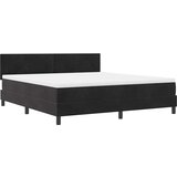 Krevet s opruga kutije s madracem Crna 180 x 200 cm Baršun | Eponuda.com