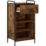  Ormar za cipele 51 x 36 5 x 93 cm Konstruirano drvo - Dimljeni hrast 51 x 36 5 x 93 cm 1 ladica i 3 police | shoptok.hr