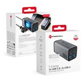 forcell stoni punjač f-energy gan iii VT-49 2 x type c + 2 x usb a pd QC4.0 SFC2.0 5A 100W | ePonuda.com