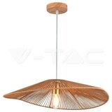 V-tac Drveni luster sa abažurom od kanapa | ePonuda.com