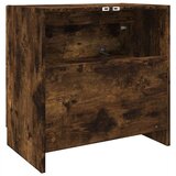 vidaXL ormarić za umivaonik boja dimljenog hrasta 59x37x59 cm drveni | shoptok.hr
