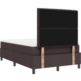  Postelja z Box Springom z Vzmetnico Temno Rjava 120x200 cm Tkanina, (22080770) | Shoptok.si