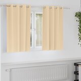  Zavjese za blackout s prstenovima 2 pcs Krema 140 x 140 cm | Eponuda.com