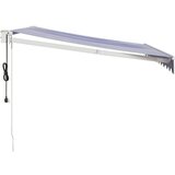vidaXL Automatska tenda na uvlačenje plavo-bijela 3 x 2 5 m | shoptok.hr