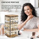 BONJUME vrtljivo stojalo za nakit s 48 kavlji | Shoptok.si