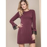 MISS CITY DRESS WITH LACE AT THE SLEEVES PURPLE Cijene
