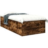  Okvir kreveta za pod Dimljeni hrast 80 x 200 cm | shoptok.hr