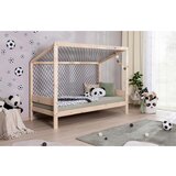 MID.YOU Nizka Postelja Soccer, Naravne Barve, Pravi Les, 90x200cm | Shoptok.si