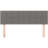  Uzglavlja 2 kom tamnosiva 72 x 5 x 78/88 cm od tkanine | shoptok.hr