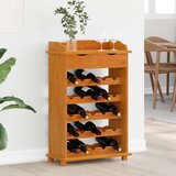 vidaXL Stalak za vino 90x60x30 cm od čvrstog borovog drveta Cijene
